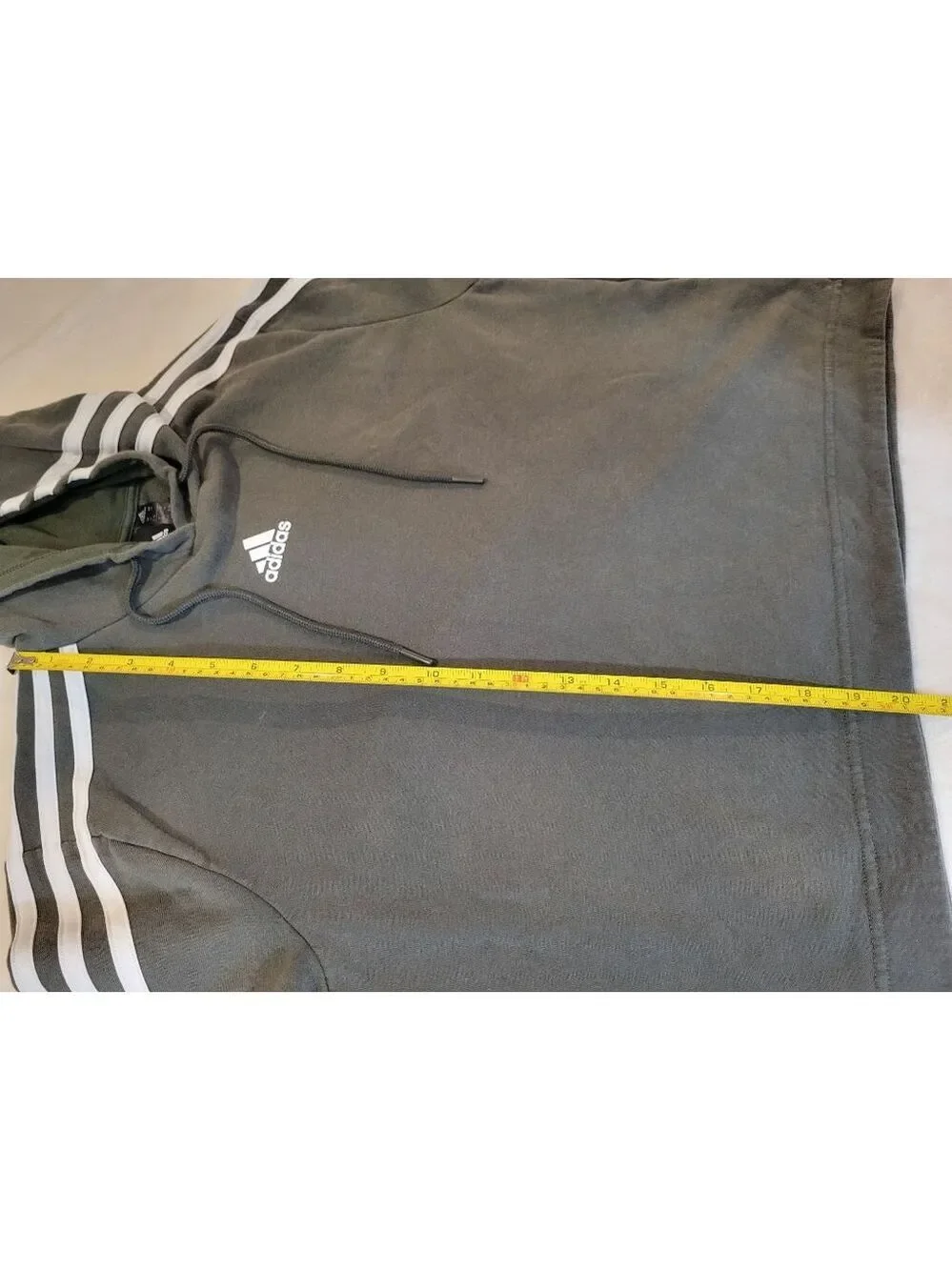 Adidas Boys Gray Hoodie Medium